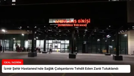 İzmir Şehir Hastanesi’nde Sağlık Çalışanlarını Tehdit Eden Zanlı Tutuklandı