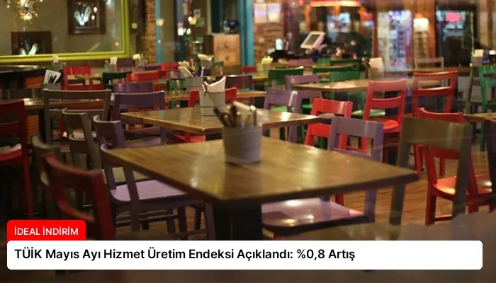 TÜİK Mayıs Ayı Hizmet Üretim Endeksi Açıklandı: %0,8 Artış