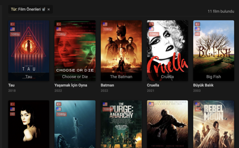 2023’te İzlenen En Popüler Filmler