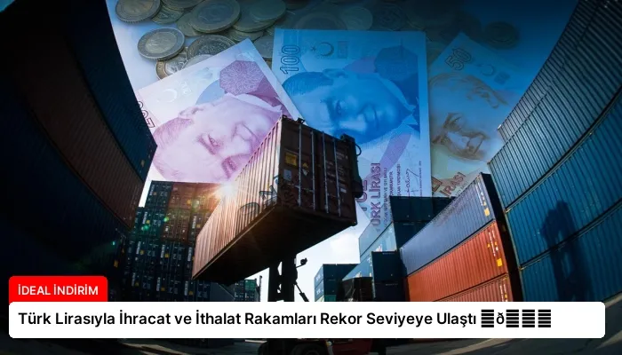 Türk Lirasıyla İhracat ve İthalat Rakamları Rekor Seviyeye Ulaştı ⏬👇