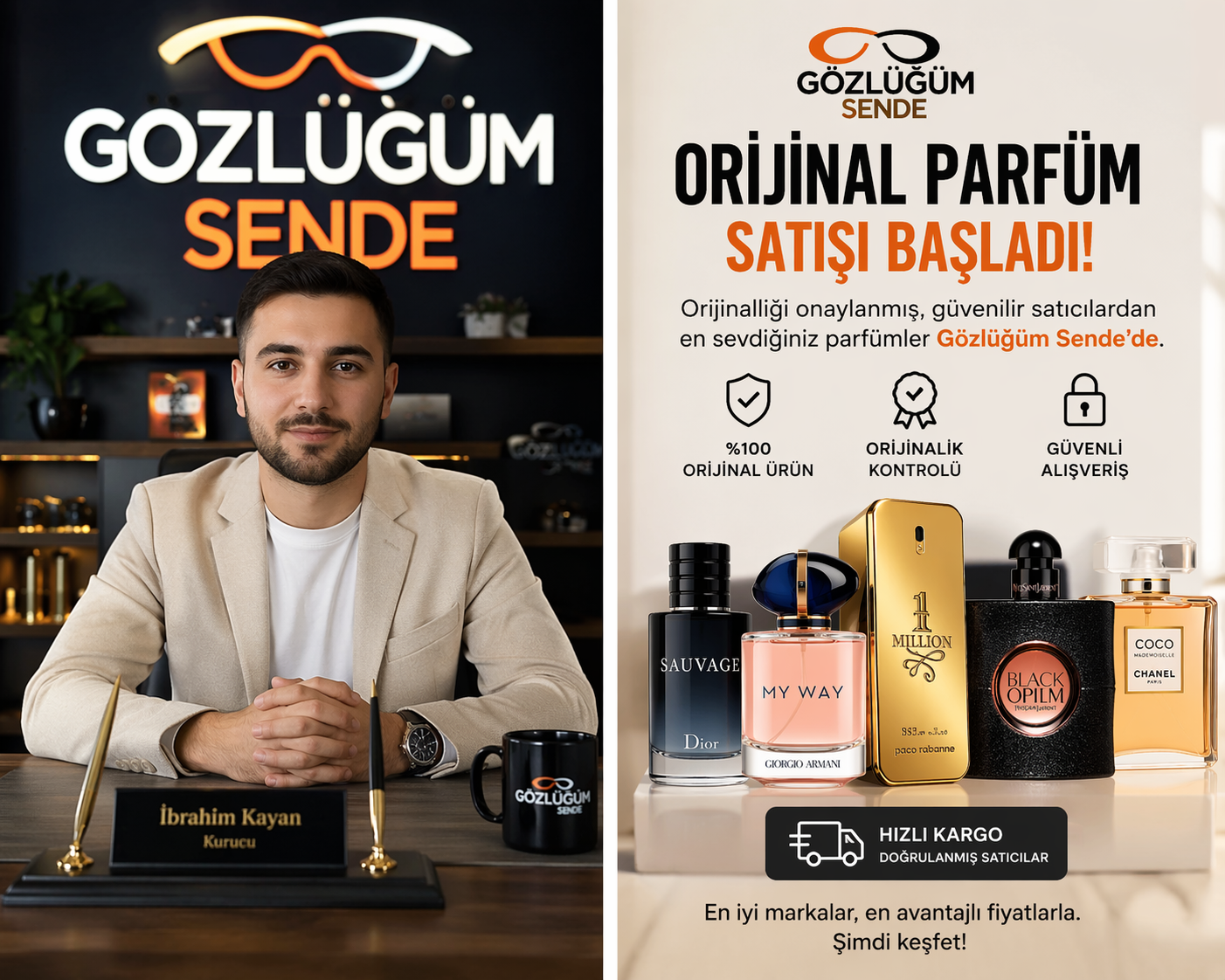 Gözlüğüm Sende’de Orijinal Parfüm Satışı Başladı