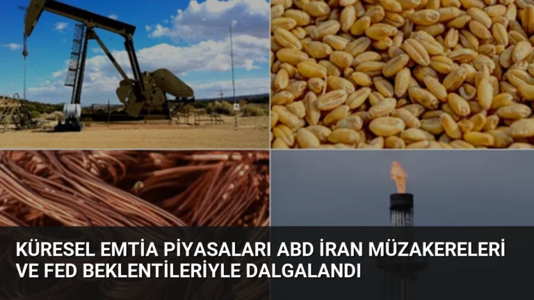 Küresel Emtia Piyasaları ABD İran Müzakereleri ve Fed Beklentileriyle Dalgalandı