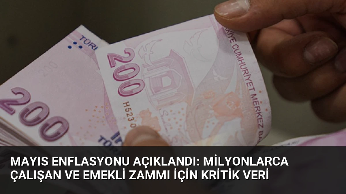 Mayıs Enflasyonu Açıklandı: Milyonlarca Çalışan ve Emekli Zammı İçin Kritik Veri