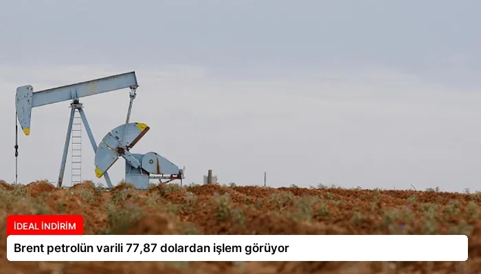 Brent petrolün varili 77,87 dolardan işlem görüyor
