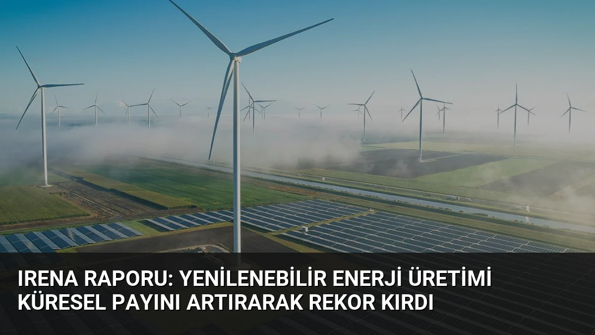 IRENA Raporu: Yenilenebilir Enerji Üretimi Küresel Payını Artırarak Rekor Kırdı