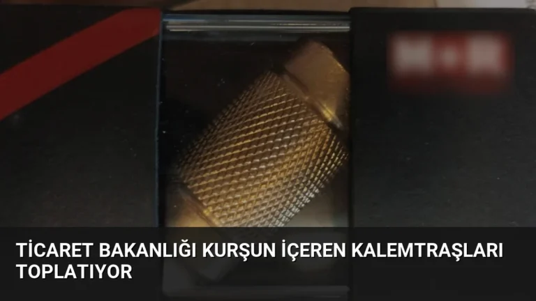 Ticaret Bakanlığı Kurşun İçeren Kalemtraşları Toplatıyor