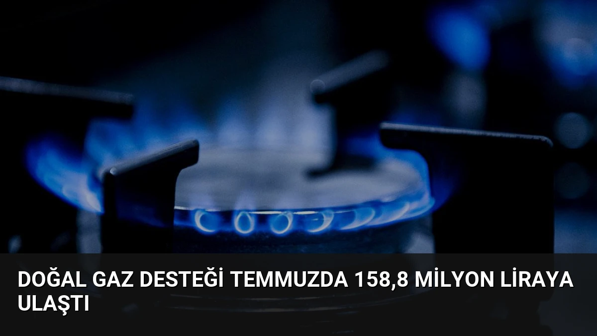Doğal Gaz Desteği Temmuzda 158,8 Milyon Liraya Ulaştı