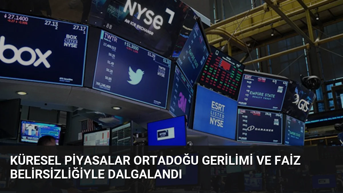 Küresel Piyasalar Ortadoğu Gerilimi ve Faiz Belirsizliğiyle Dalgalandı