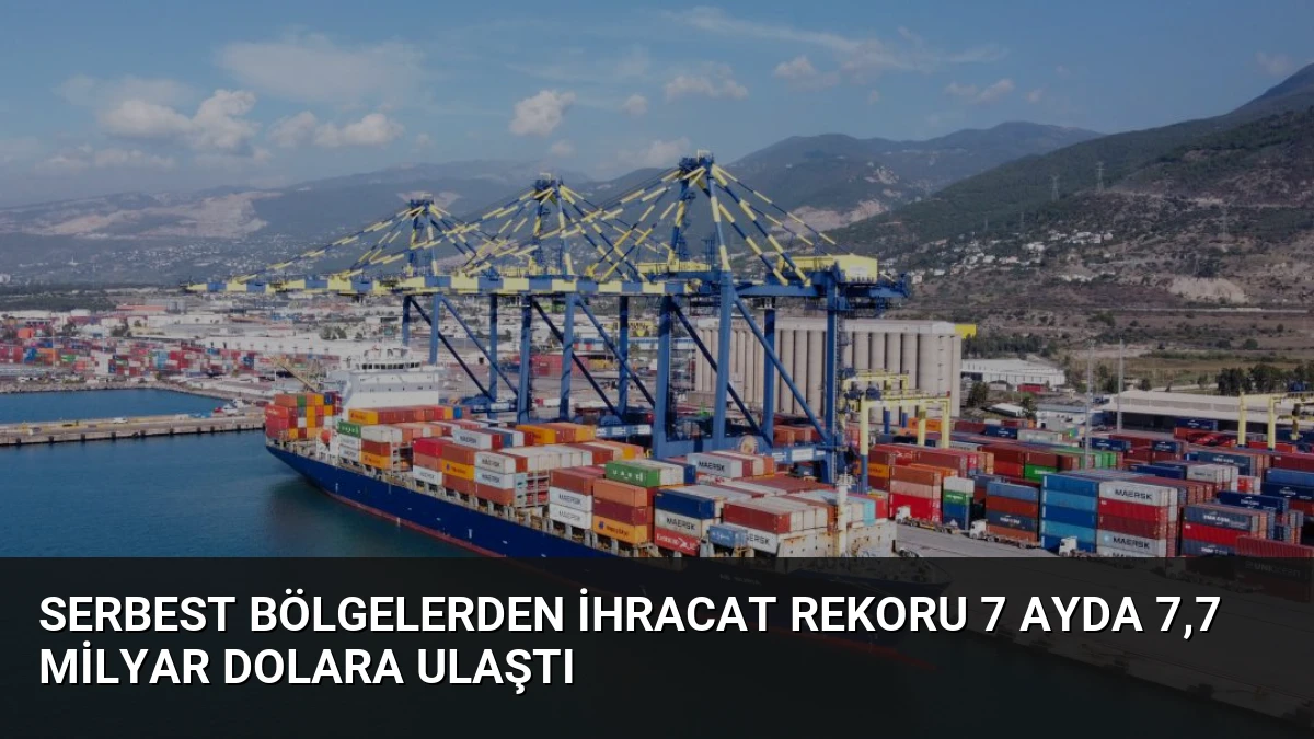 Serbest Bölgelerden İhracat Rekoru 7 Ayda 7,7 Milyar Dolara Ulaştı
