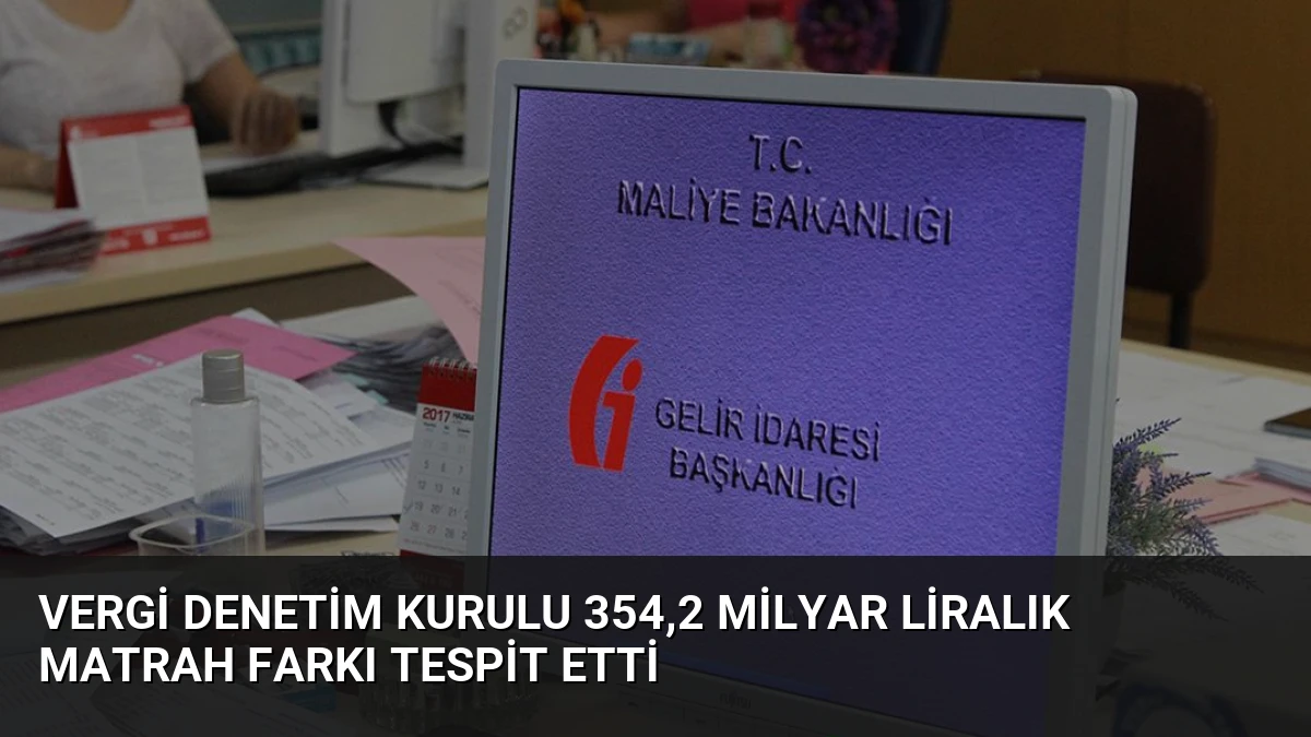Vergi Denetim Kurulu 354,2 Milyar Liralık Matrah Farkı Tespit Etti
