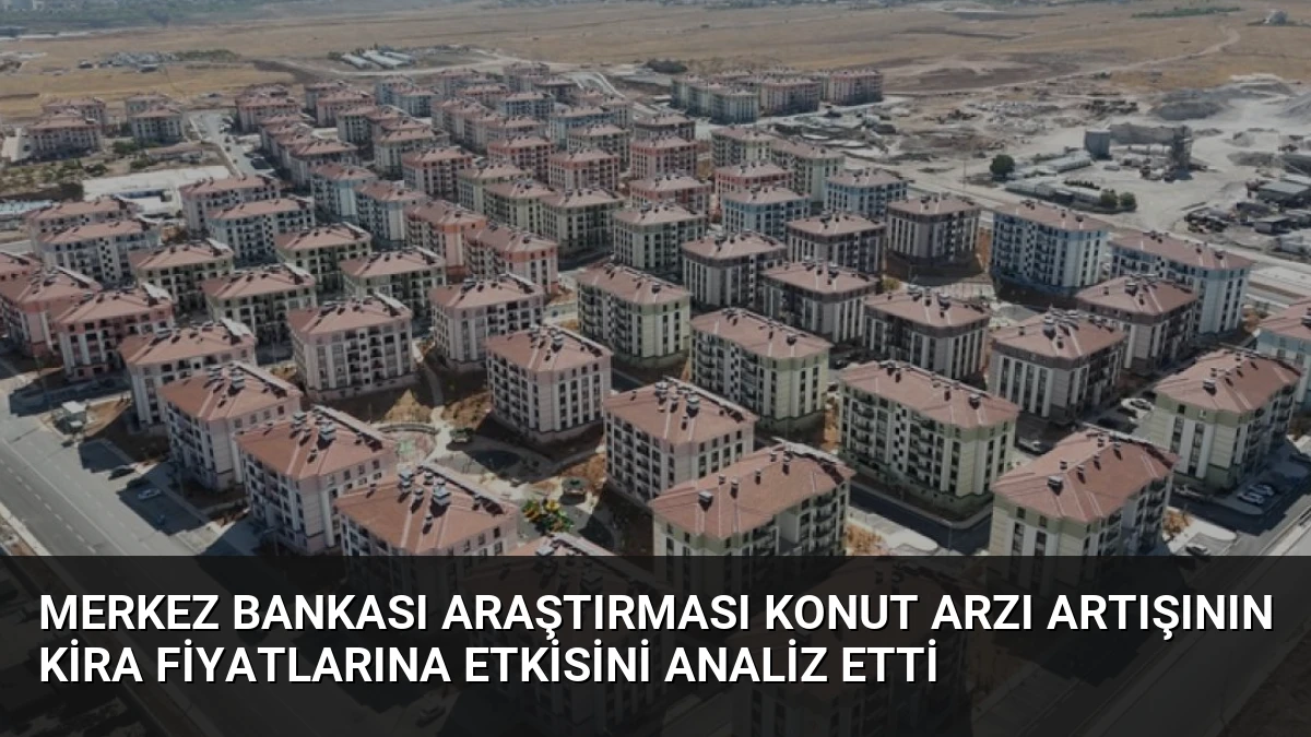 Merkez Bankası Araştırması Konut Arzı Artışının Kira Fiyatlarına Etkisini Analiz Etti